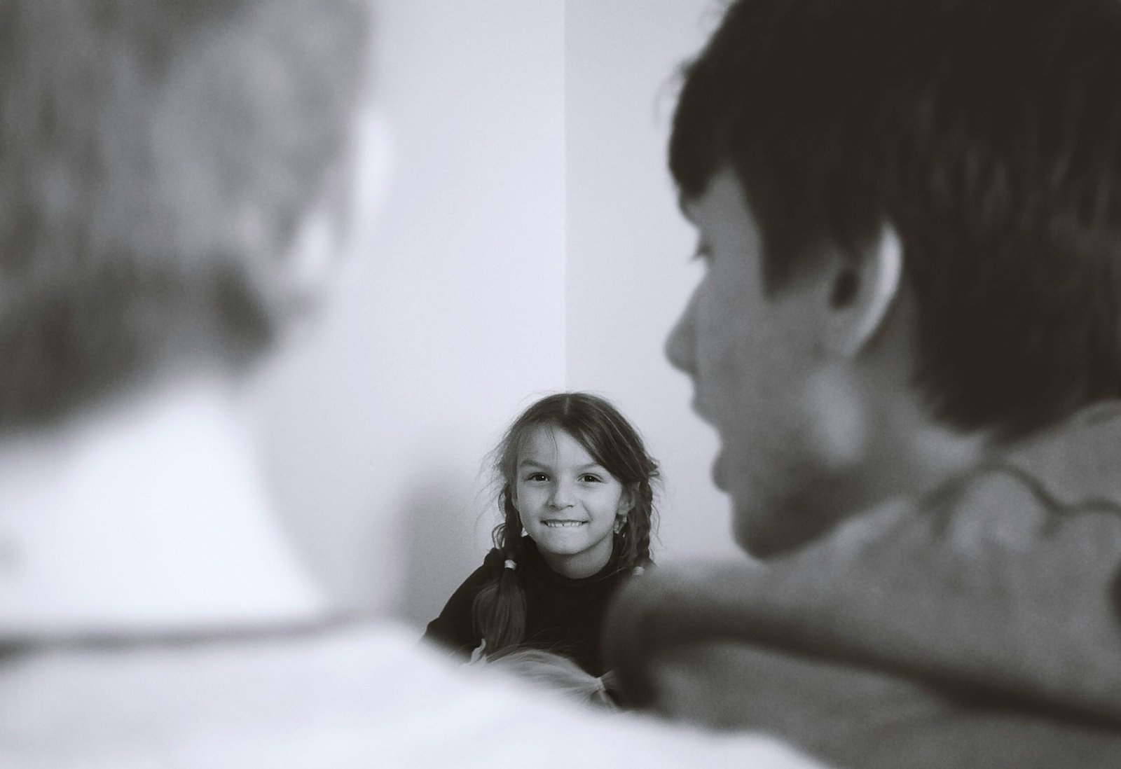 Before and after transformation illustrating improved family dynamics after implementing emotional stability strategies