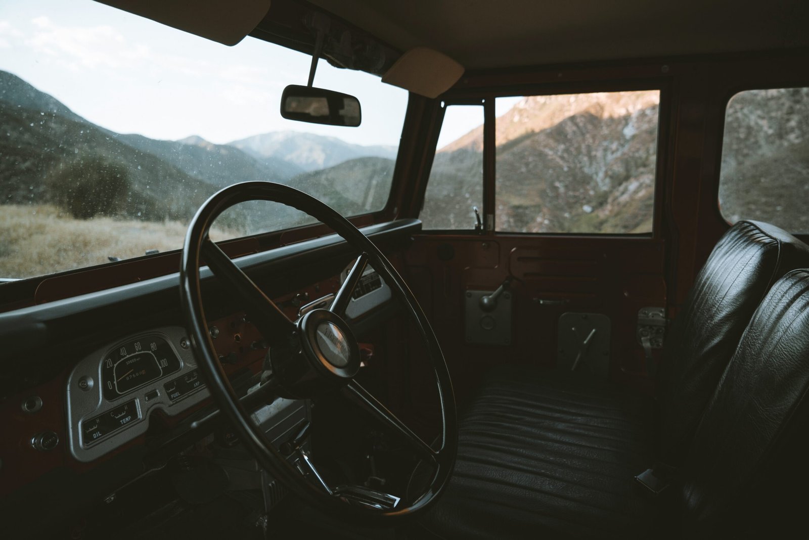 Photo of a cozy car interior set up for meditation