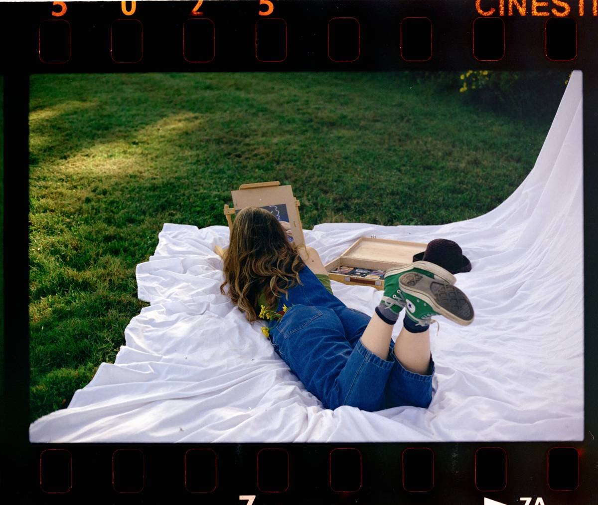 A minimalist zen art piece featuring brushstroke patterns.