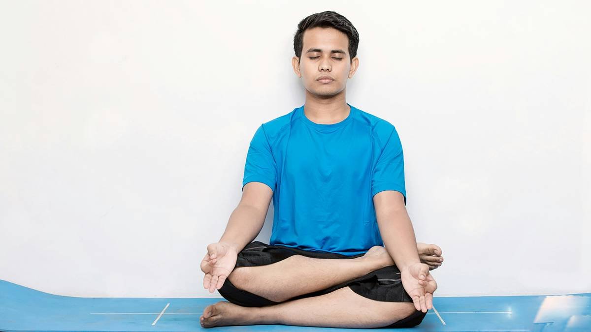 Illustration showing a person juggling phones, laptops, and notifications